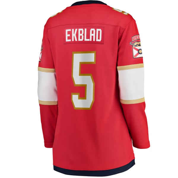 Women's Florida Panthers Aaron Ekblad Fanatics Red Home Team Breakaway Player Jersey - Image 4