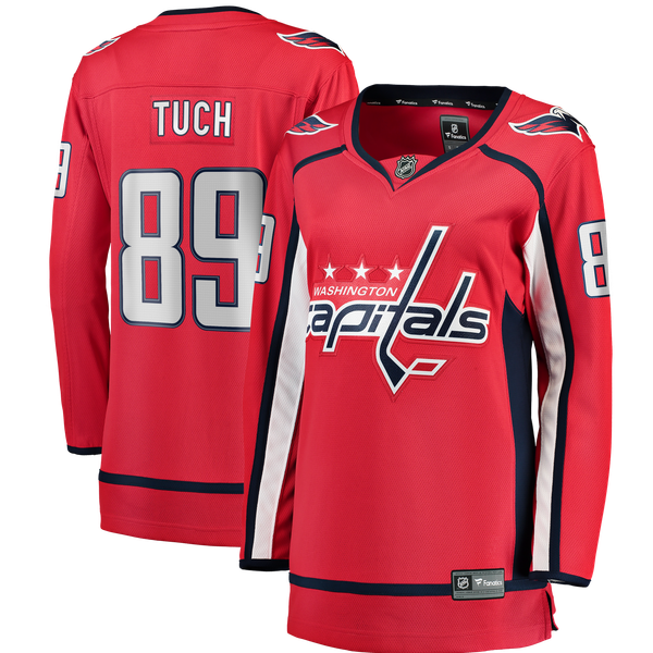 Women's Washington Capitals Alex Tuch Fanatics Red Home Breakaway Jersey - Image 1