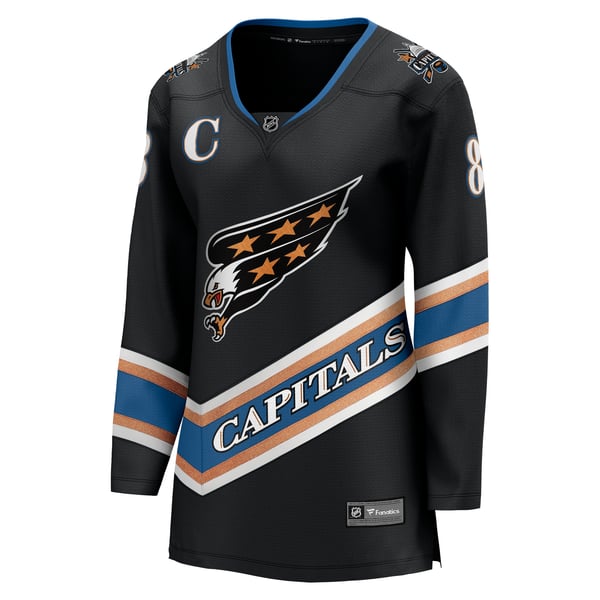 Women's Washington Capitals Alexander Ovechkin Fanatics Black 50th Anniversary Breakaway Jersey - Image 3