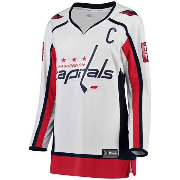 Women's Washington Capitals Alexander Ovechkin Fanatics White Away Breakaway Jersey - Image 3
