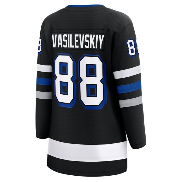 Women's Tampa Bay Lightning Andrei Vasilevskiy Fanatics Black  Breakaway Jersey - Image 4