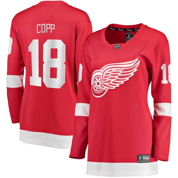 Women's Detroit Red Wings Andrew Copp Fanatics Red Home Breakaway Player Jersey - Image 2