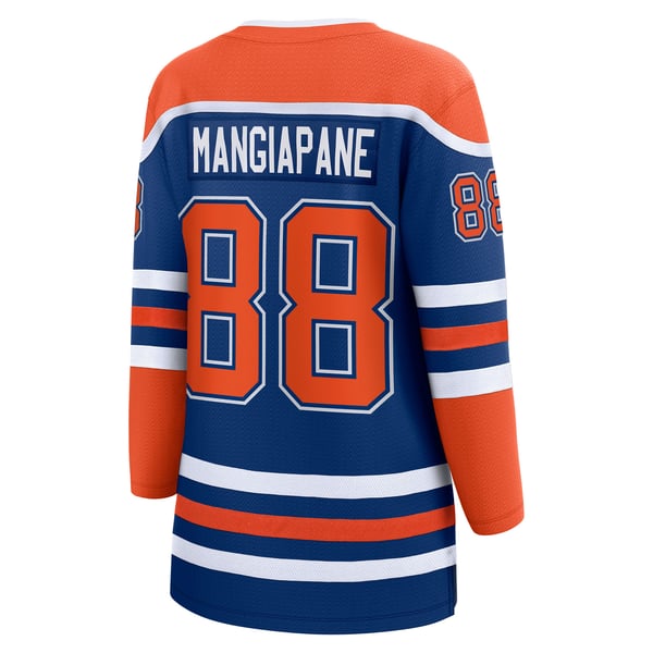 Women's Edmonton Oilers Andrew Mangiapane Fanatics Royal Home Breakaway Jersey - Image 4