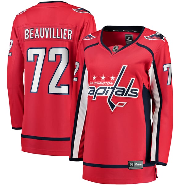 Women's Washington Capitals Anthony Beauvillier Fanatics Red Home Breakaway Player Jersey - Image 2