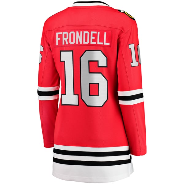 Women's Chicago Blackhawks Anton Frondell Fanatics Red Breakaway Jersey - Image 4