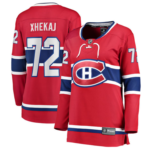 Women's Montreal Canadiens Arber Xhekaj Fanatics Red Home Breakaway Jersey - Image 2