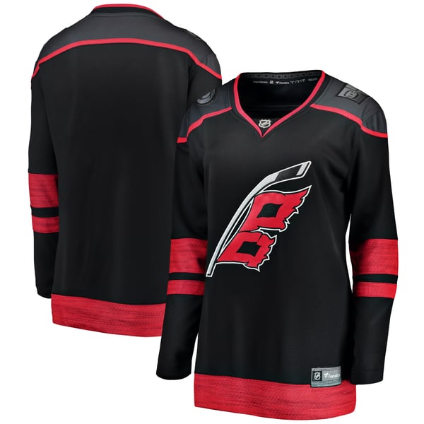 Women's Carolina Hurricanes Fanatics Black Home Breakaway Jersey - Image 2