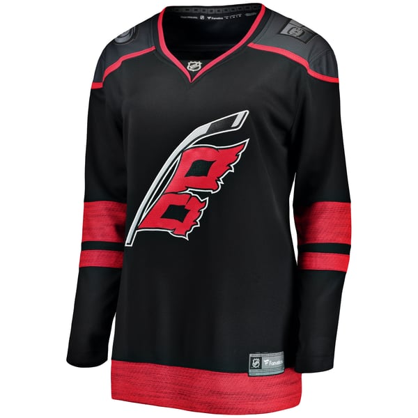 Women's Carolina Hurricanes Fanatics Black Home Breakaway Jersey - Image 3