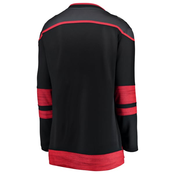 Women's Carolina Hurricanes Fanatics Black Home Breakaway Jersey - Image 4