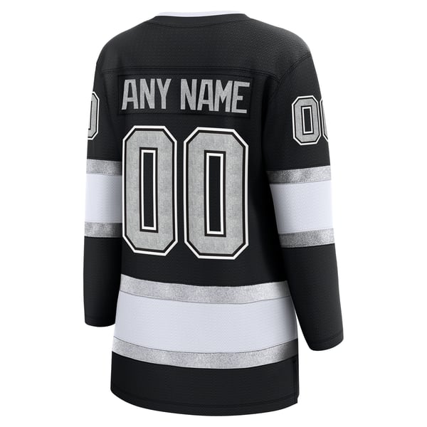 Women's Los Angeles Kings Fanatics Black Home Breakaway Custom Jersey - Image 4