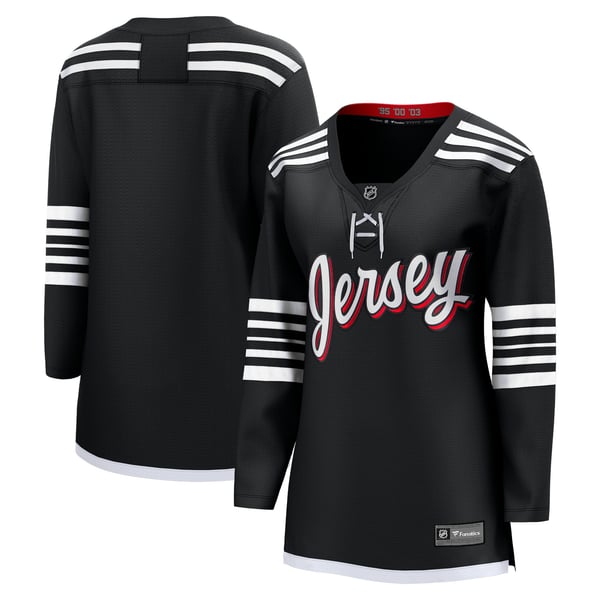 Women's New Jersey Devils Fanatics Black Alternate  Breakaway Jersey - Image 1
