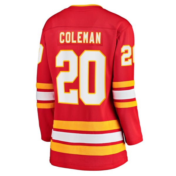 Women's Calgary Flames Blake Coleman Fanatics Red Home Breakaway Player Jersey - Image 4