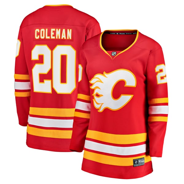 Women's Calgary Flames Blake Coleman Fanatics Red Home Breakaway Player Jersey - Image 1