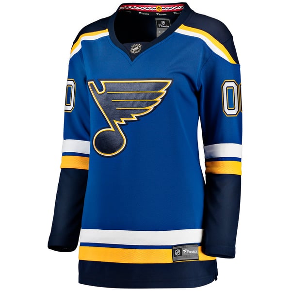 Women's St. Louis Blues Fanatics Blue Home Breakaway Custom Jersey - Image 3
