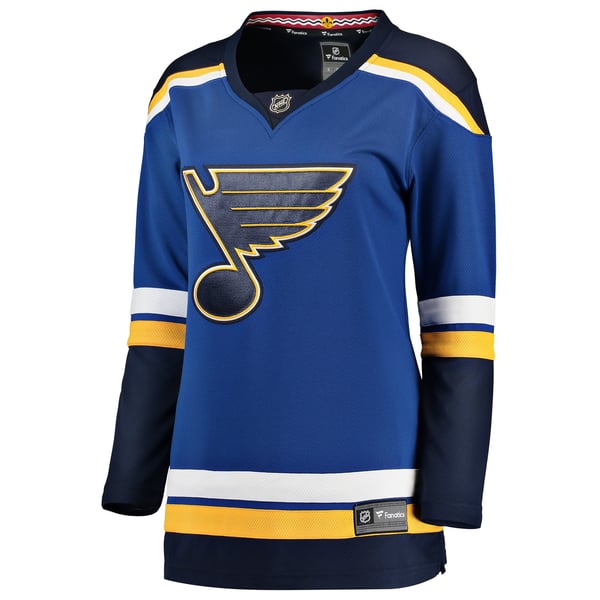 Women's St. Louis Blues Fanatics Blue Home Breakaway Jersey - Image 3