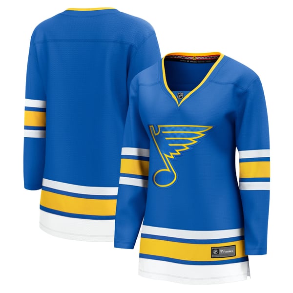 Women's St. Louis Blues Fanatics Blue Home Breakaway Jersey - Image 2