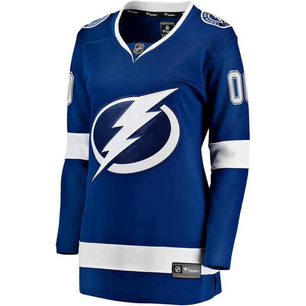 Women's Tampa Bay Lightning Fanatics Blue Home Breakaway Custom Jersey - Image 3
