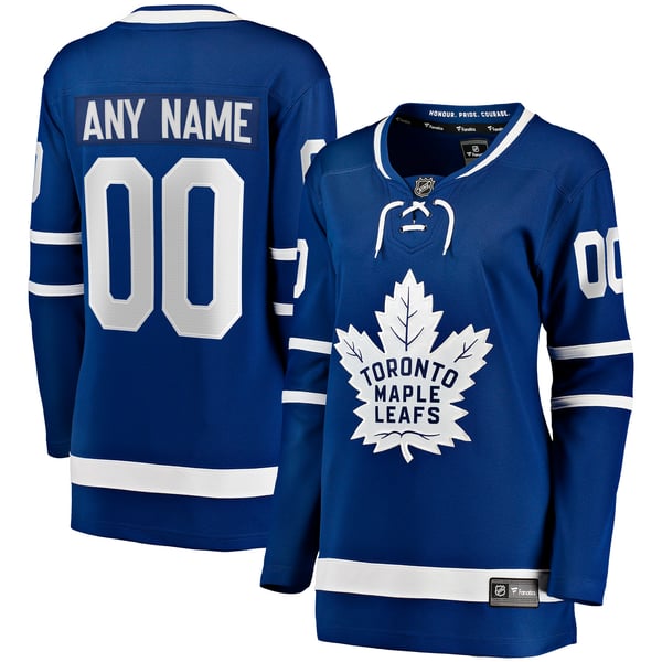 Women's Toronto Maple Leafs Fanatics Blue Home Breakaway Custom Jersey - Image 1