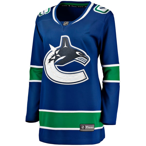 Women's Vancouver Canucks Fanatics Blue Premier Breakaway Jersey - Image 3