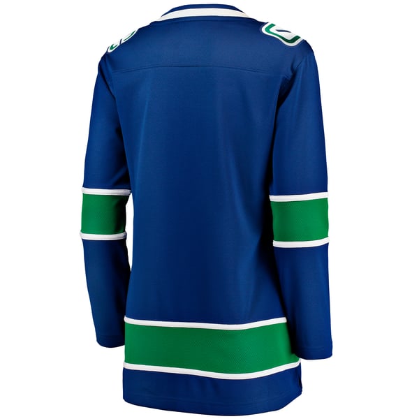 Women's Vancouver Canucks Fanatics Blue Premier Breakaway Jersey - Image 4