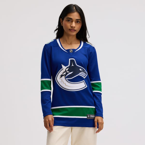 Women's Vancouver Canucks Fanatics Blue Premier Breakaway Jersey - Image 5