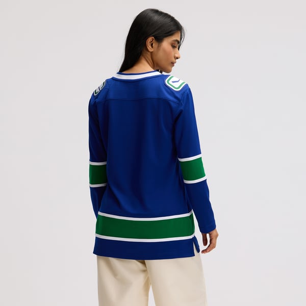Women's Vancouver Canucks Fanatics Blue Premier Breakaway Jersey - Image 6
