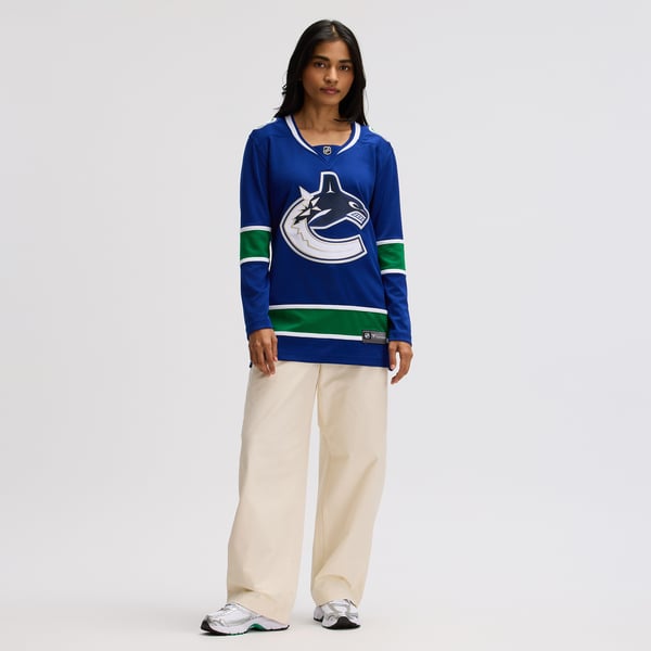 Women's Vancouver Canucks Fanatics Blue Premier Breakaway Jersey - Image 7