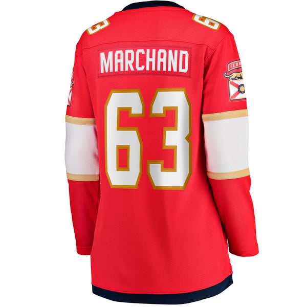 Women's Florida Panthers Brad Marchand Fanatics Red Home Breakaway Player Jersey - Image 4