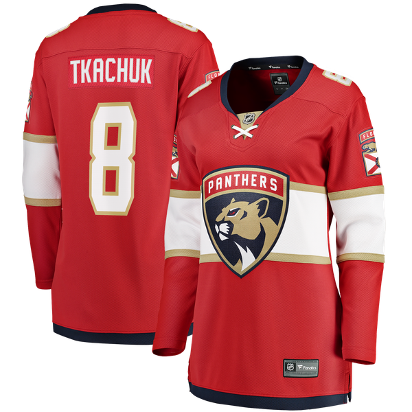 Women's Florida Panthers Brady Tkachuk Fanatics Red Home Breakaway Jersey - Image 1