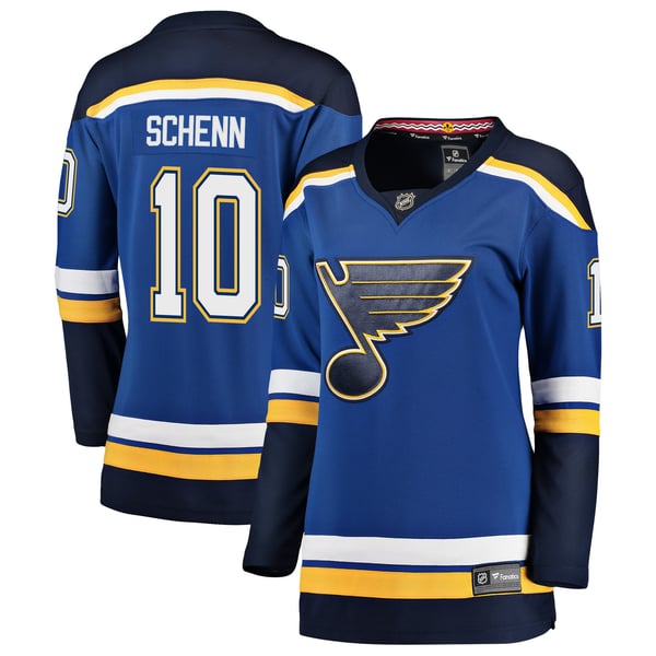 Women's St. Louis Blues Brayden Schenn Fanatics Blue Breakaway Player Jersey - Image 1
