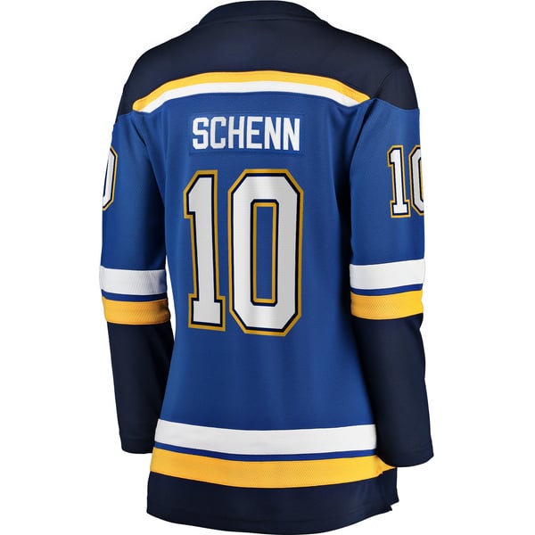Women's St. Louis Blues Brayden Schenn Fanatics Blue Home Breakaway Player Jersey - Image 4