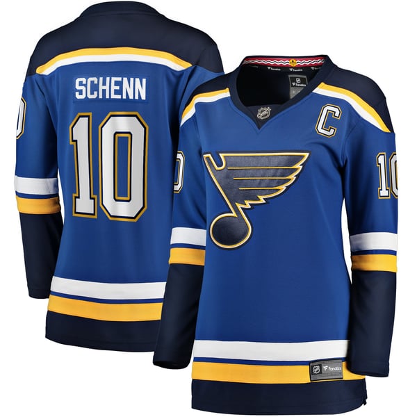 Women's St. Louis Blues Brayden Schenn Fanatics Blue Home Breakaway Player Jersey - Image 1