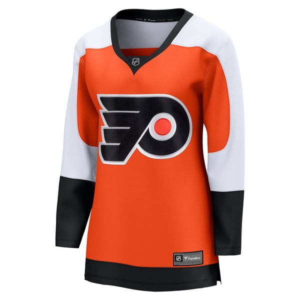 Women's Philadelphia Flyers Fanatics Burnt Orange Home Breakaway Jersey - Image 3