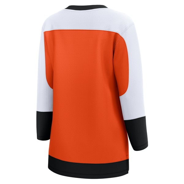 Women's Philadelphia Flyers Fanatics Burnt Orange Home Breakaway Jersey - Image 4