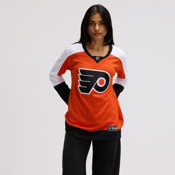 Women's Philadelphia Flyers Fanatics Burnt Orange Home Breakaway Jersey - Image 5