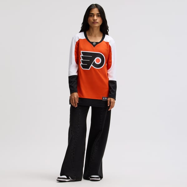 Women's Philadelphia Flyers Fanatics Burnt Orange Home Breakaway Jersey - Image 7