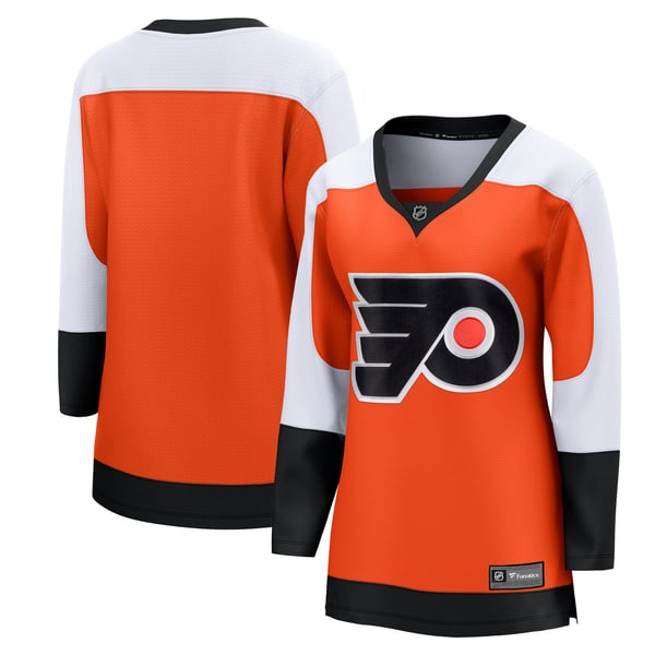 Women's Philadelphia Flyers Fanatics Burnt Orange Home Breakaway Jersey - Image 1