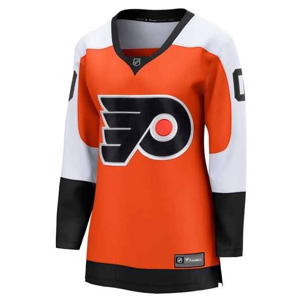 Women's Philadelphia Flyers Fanatics Burnt Orange Home Premier Breakaway Custom Jersey - Image 3