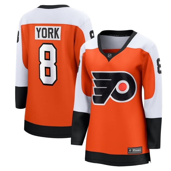 Women's Philadelphia Flyers Cam York Fanatics Orange Home Breakaway Player Jersey - Image 1