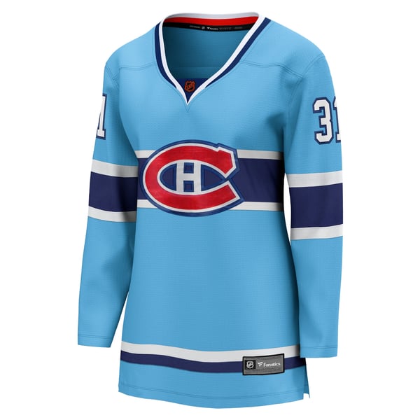Women's Montreal Canadiens Carey Price Fanatics Light Blue Special Edition 2.0 Breakaway Player Jersey - Image 3