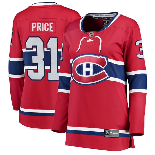 Women's Montreal Canadiens Carey Price Fanatics Red Home Breakaway Jersey - Image 1