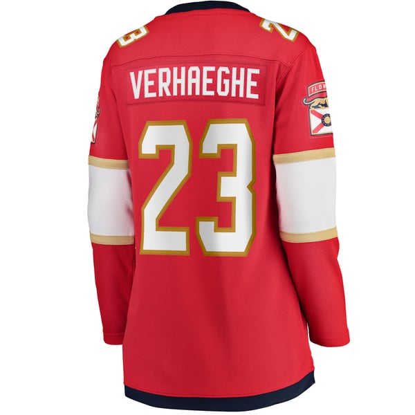 Women's Florida Panthers Carter Verhaeghe Fanatics Red Home Breakaway Jersey - Image 4