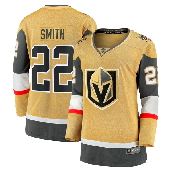 Women's Vegas Golden Knights Cole Smith Fanatics Gold Home Breakaway Jersey - Image 2