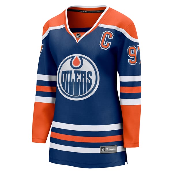 Women's Edmonton Oilers Connor McDavid Fanatics Royal Home Breakaway Jersey - Image 3