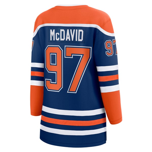 Women's Edmonton Oilers Connor McDavid Fanatics Royal Home Breakaway Jersey - Image 4