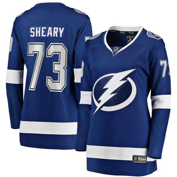 Women's Tampa Bay Lightning Conor Sheary Fanatics Blue Home Breakaway Player Jersey - Image 2