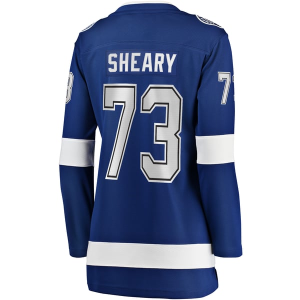 Women's Tampa Bay Lightning Conor Sheary Fanatics Blue Home Breakaway Player Jersey - Image 4