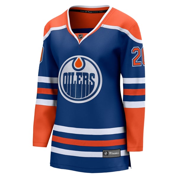 Women's Edmonton Oilers Curtis Lazar Fanatics Royal Home Breakaway Jersey - Image 3