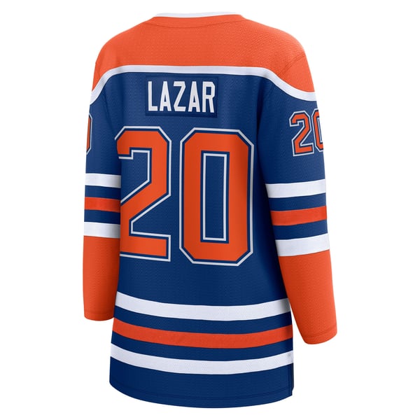 Women's Edmonton Oilers Curtis Lazar Fanatics Royal Home Breakaway Jersey - Image 4