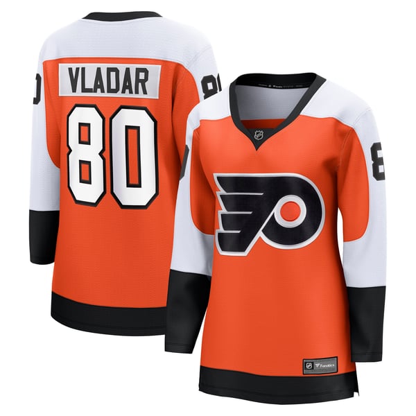 Women's Philadelphia Flyers Dan Vladar Fanatics Orange Home Breakaway Jersey - Image 1